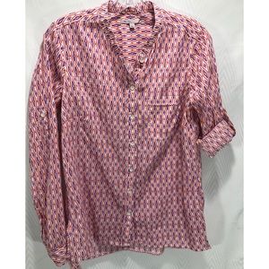 Gap Collarless Button Down.  Small.